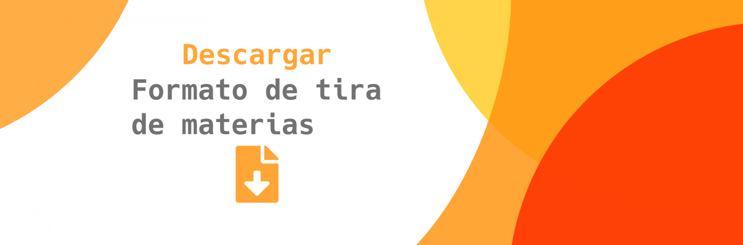 Formato Tira de materias